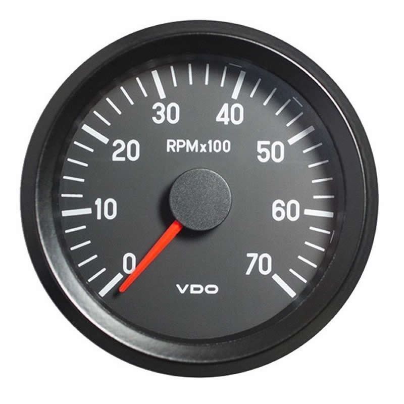 VDO Cockpit International Tachometer 7.000 RPM 80mm 12V gauge